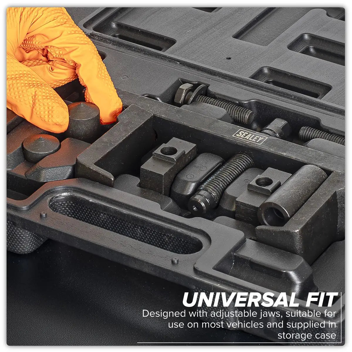 Sealey Crankshaft Pulley Removal Tool Set 12pc White Rose Tools