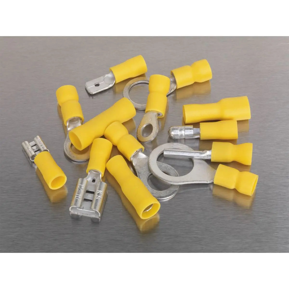 Sealey Crimp Terminal Assortment 140pc Yellow