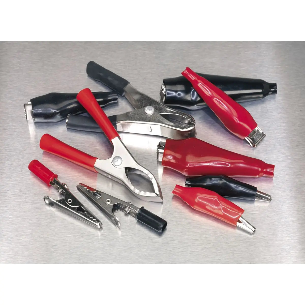 Sealey Crocodile Clip Assortment 60pc Black & Red