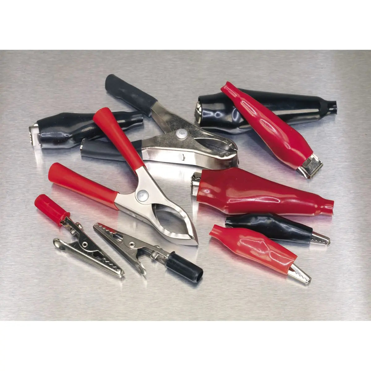 Sealey Crocodile Clip Assortment 60pc Black & Red