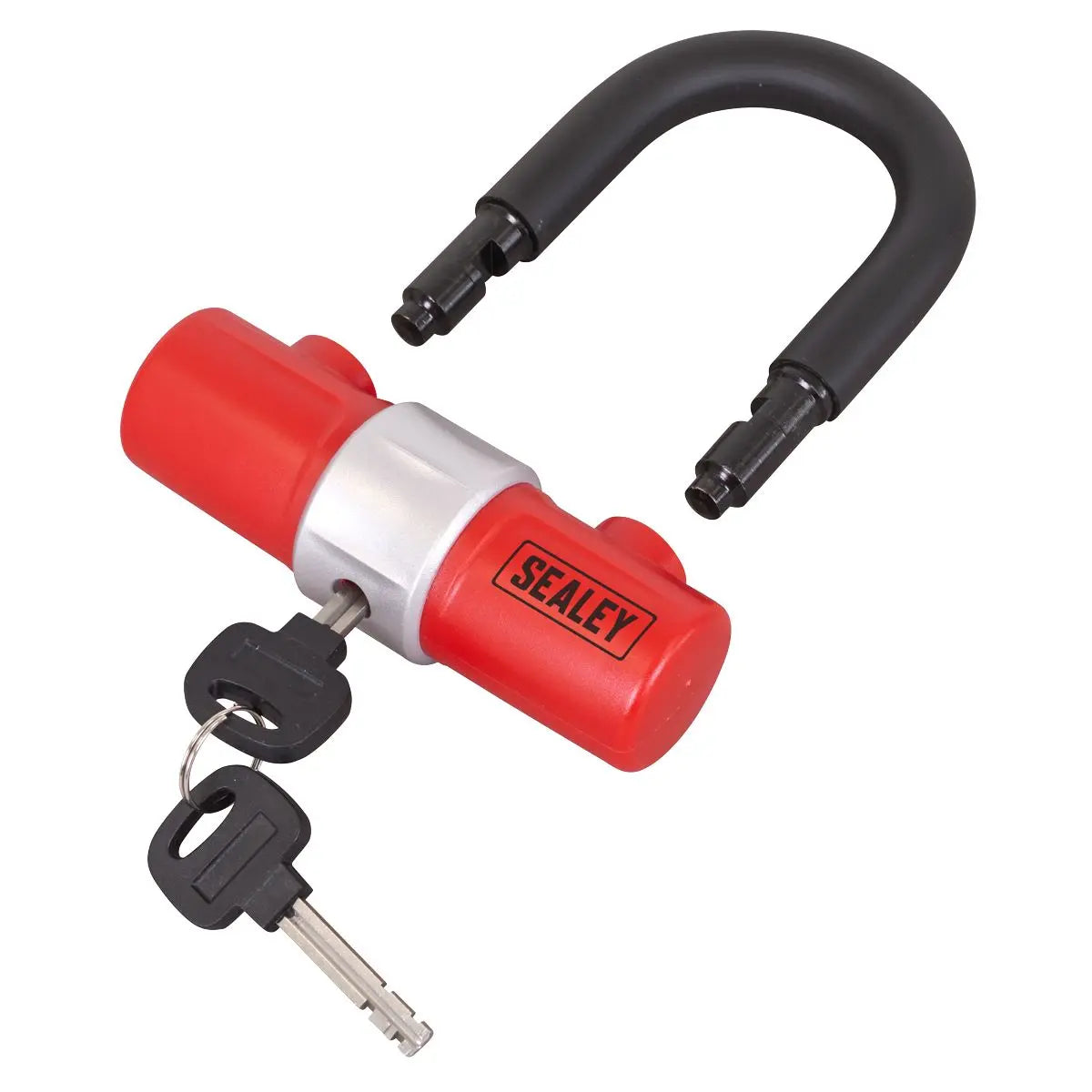 Sealey D-Shape Padlock White Rose Tools