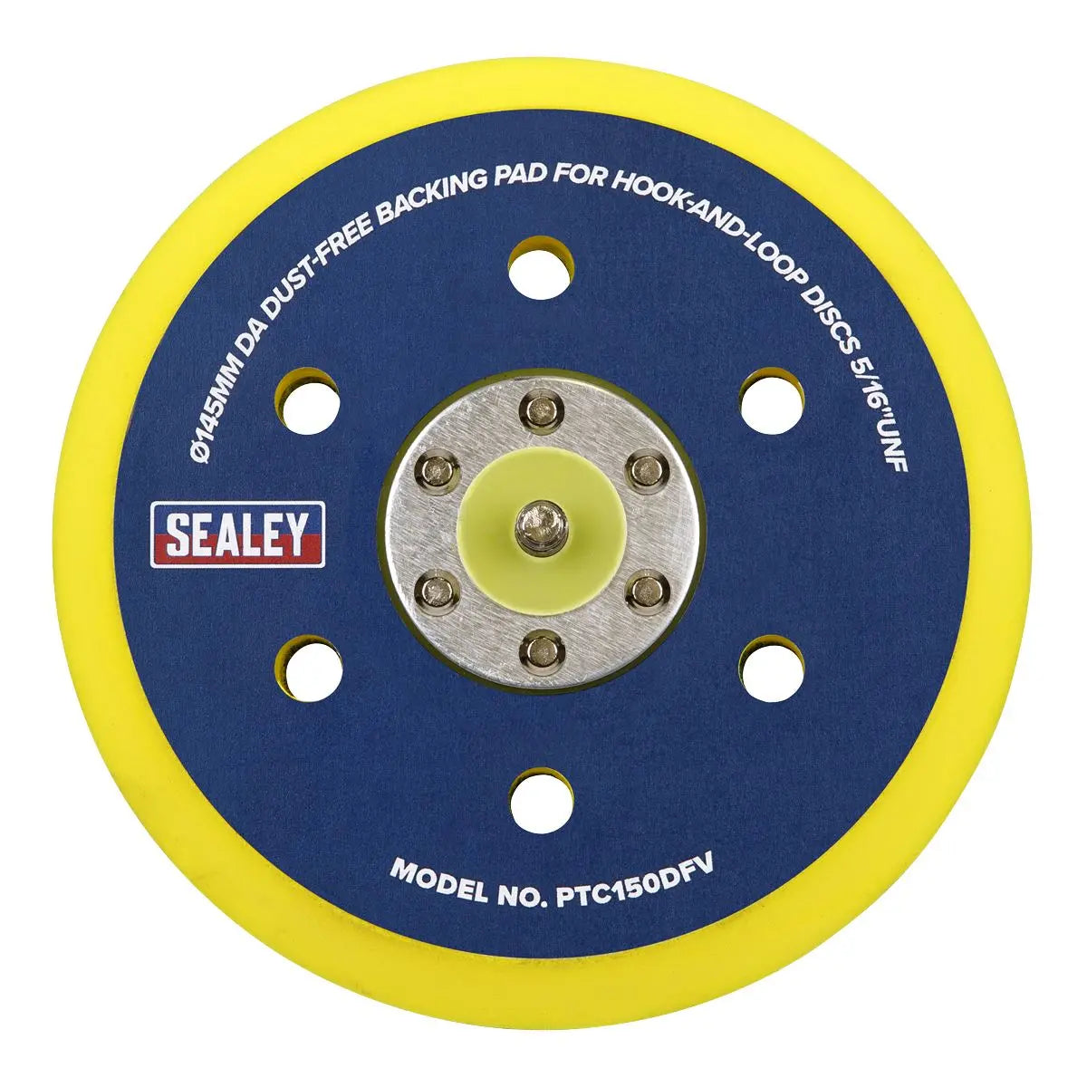 Sealey DA Dust-Free Backing Pad for Hook-and-Loop Discs Ø145mm 5/16"UNF