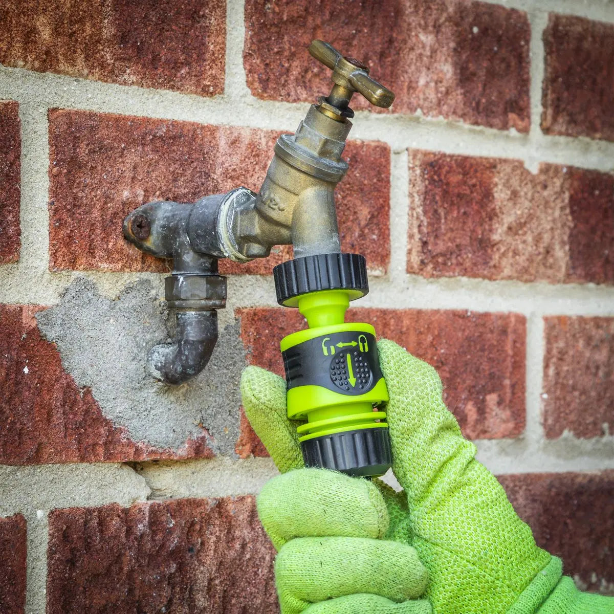 Sealey Deluxe Hose Nozzle & Connector Set 4pc White Rose Tools