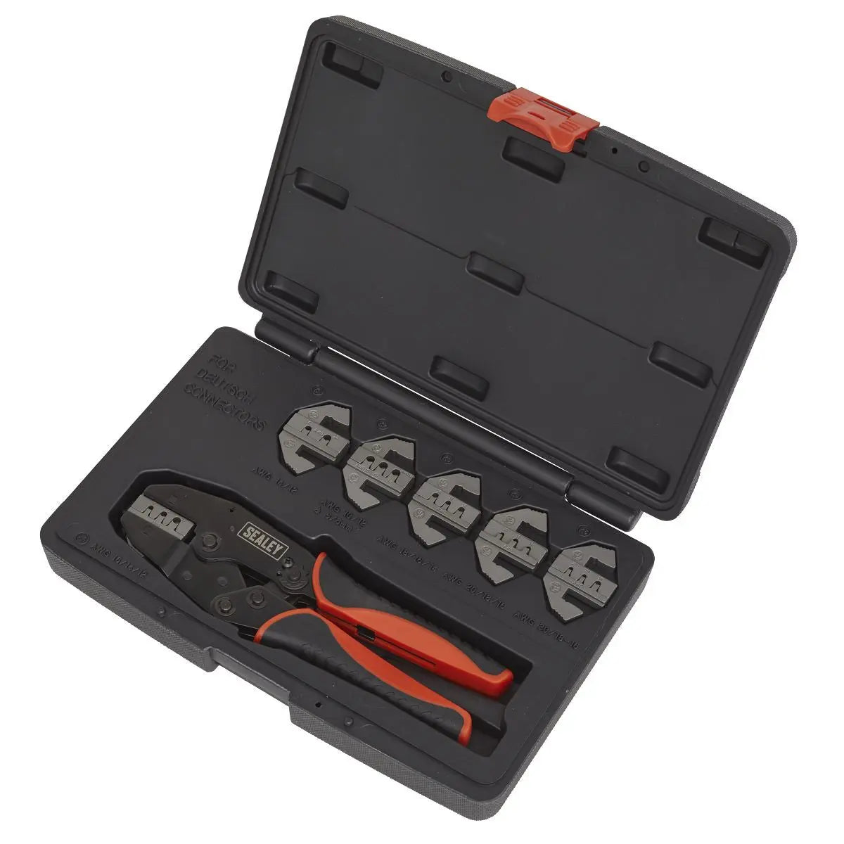 Sealey Deutsch Connector Plier Set 7 Piece Electrical Crimp Tool 10-20 AWG