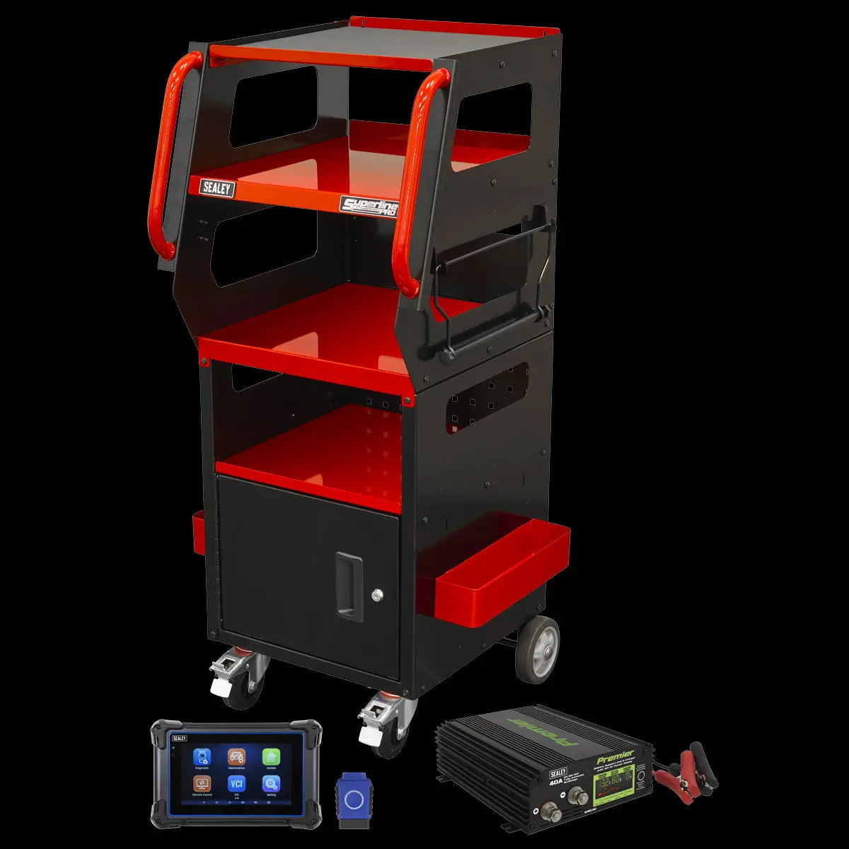 Sealey Diagnostic Support Station - Red White Rose Tools