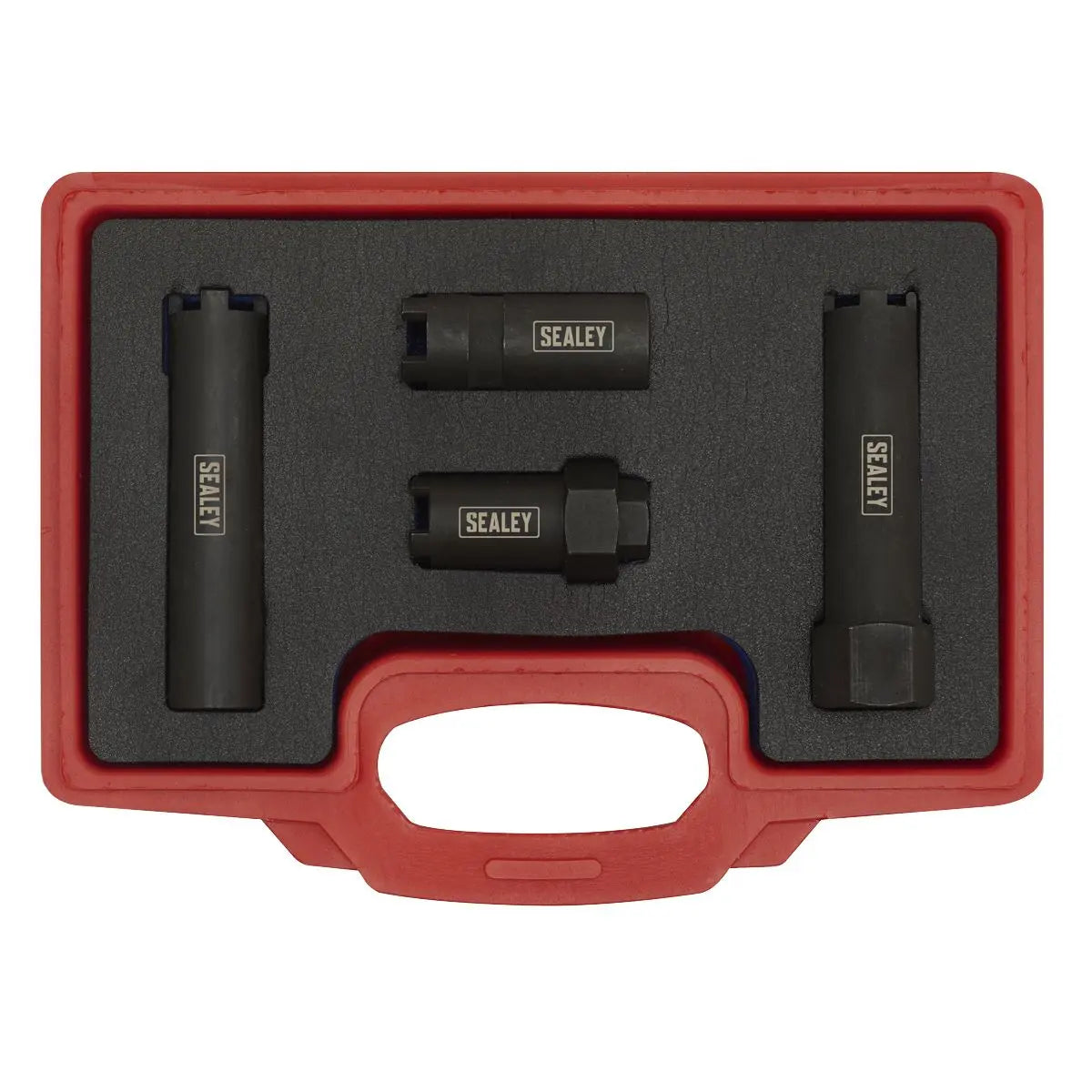 Sealey Diesel Injector Socket Set for Commercial Vehicles 4pc White Rose Tools