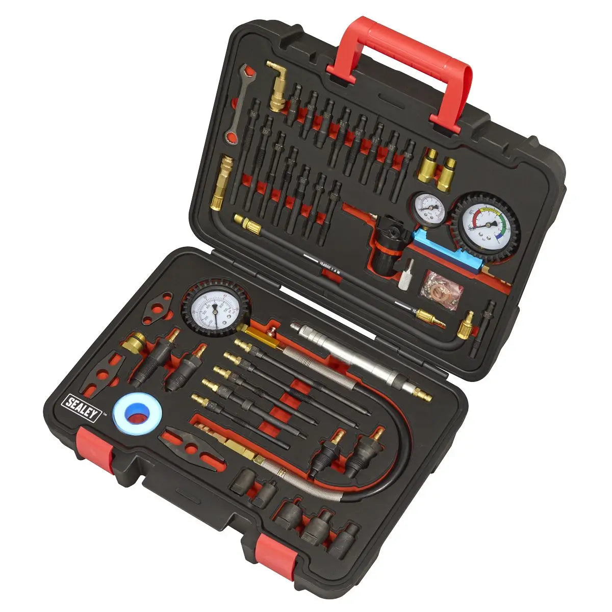 Sealey Diesel/Petrol Master Compression & Leakage Test Kit 46pc White Rose Tools