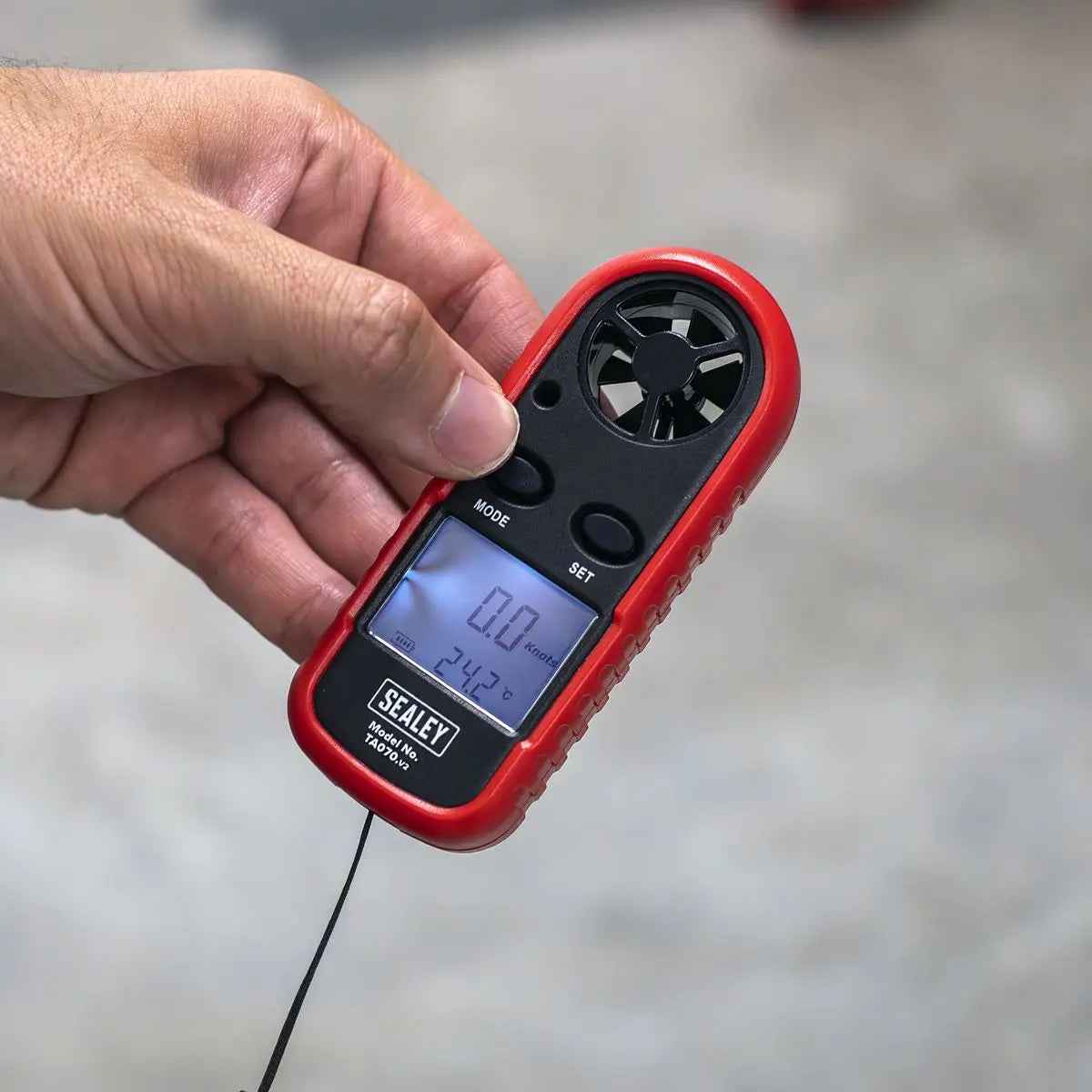 Sealey Digital Anemometer with Beaufort Scale White Rose Tools