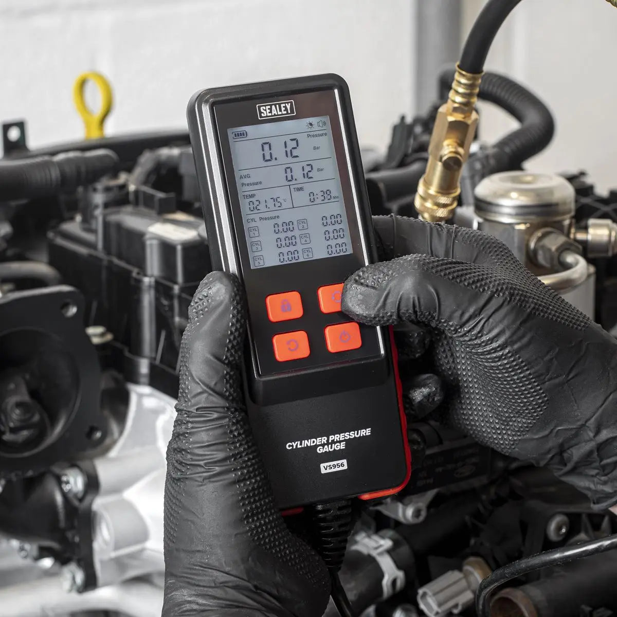 Sealey Digital Compression Test Kit 10pc White Rose Tools