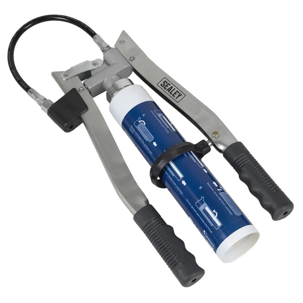 Sealey Double Lever Grease Gun White Rose Tools
