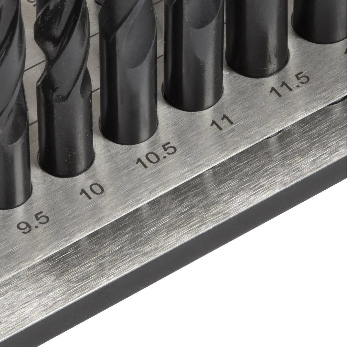 Sealey Drill Bit Stand Storage Organiser Metric Tool 1-13mm Stainless Steel  White Rose Tools