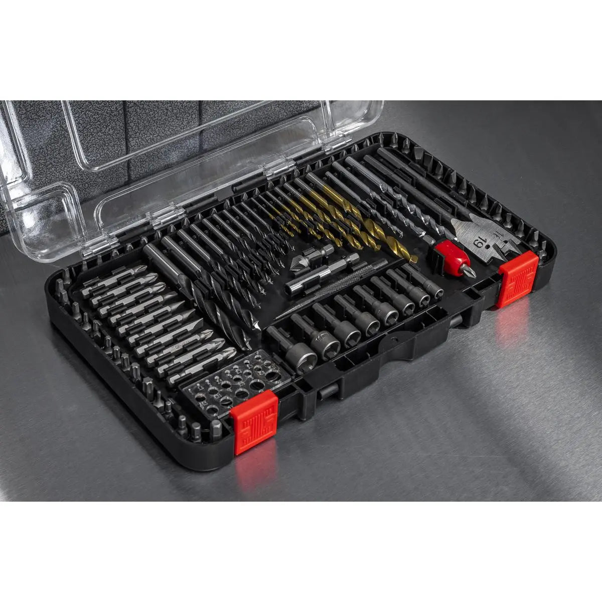 Sealey Drill & Bit Accessory Set 104pc White Rose Tools