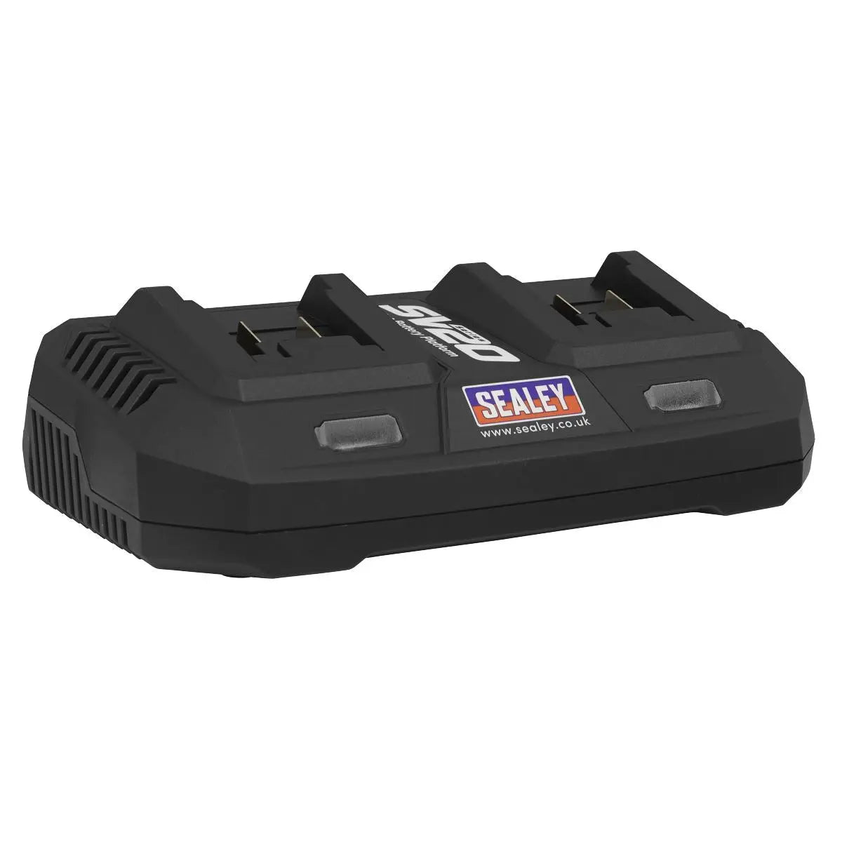 Sealey Dual Battery Charger 20V Lithium-ion for SV20 CP20V Series Cordless Power Tools