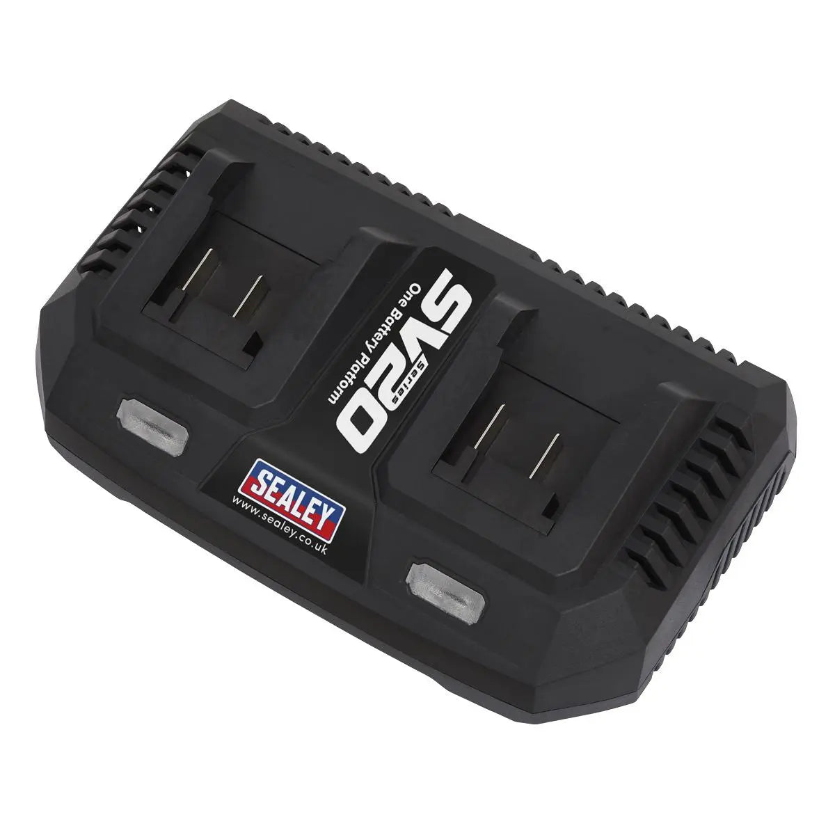 Sealey Dual Battery Charger 20V Lithium-ion for SV20 CP20V Series Cordless Power Tools