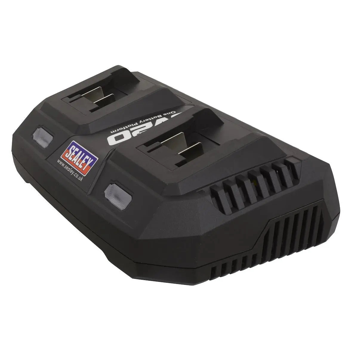Sealey Dual Battery Charger 20V Lithium-ion for SV20 CP20V Series Cordless Power Tools