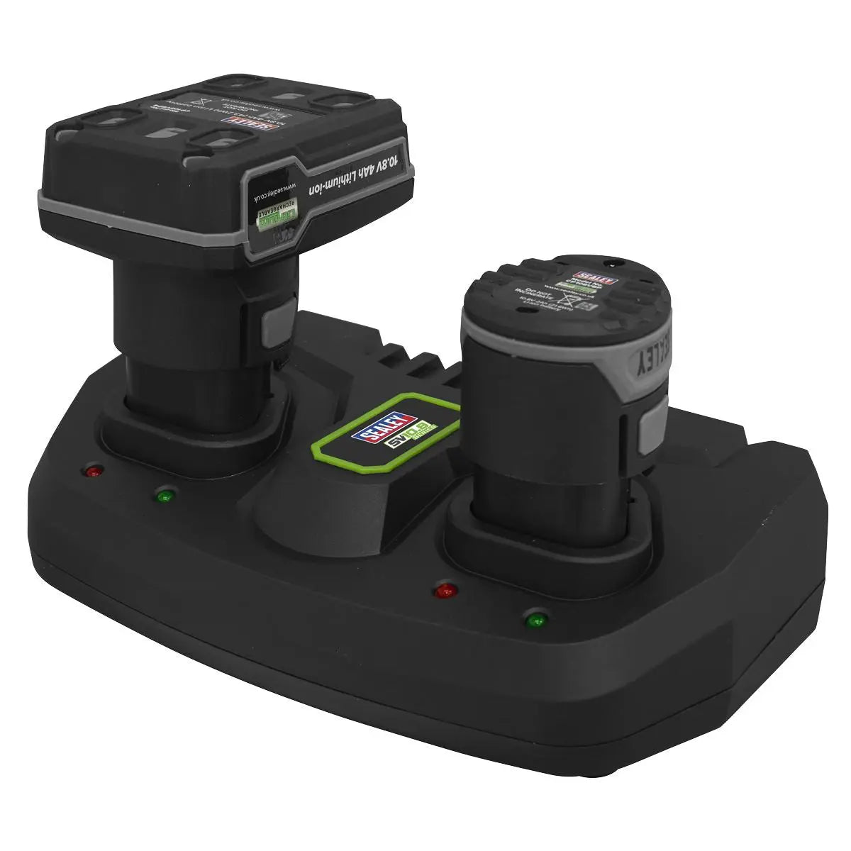 Sealey Dual Battery Charger for 10.8V Lithium-ion SV10.8 Series  White Rose Tools