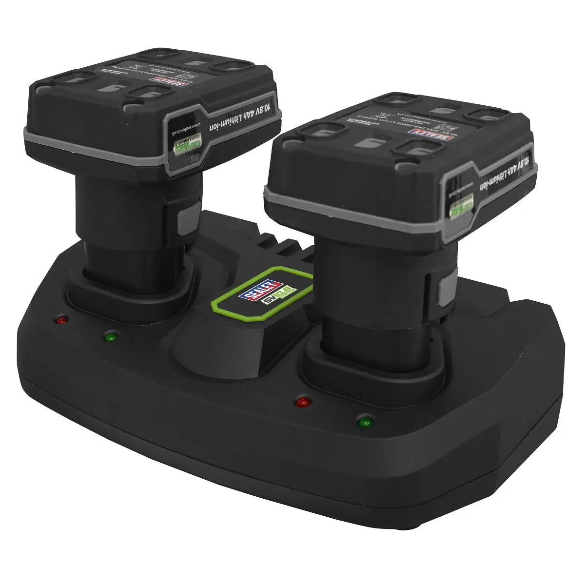 Sealey Dual Battery Charger for 10.8V Lithium-ion SV10.8 Series  White Rose Tools