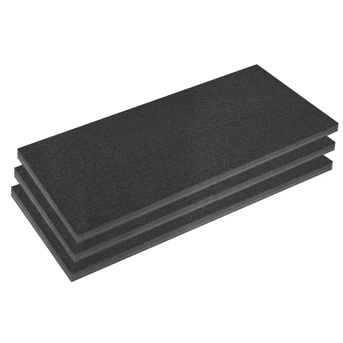 Sealey Easy Peel Shadow Foam® 1200 x 550 x 50mm, Black/Black - Pack of 3 White Rose Tools