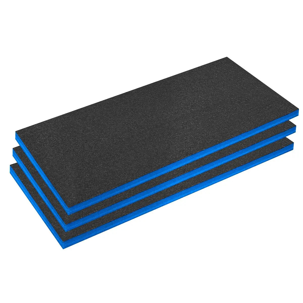 Sealey Easy Peel Shadow Foam® 1200 x 550 x 50mm, Blue/Black - Pack of 3 White Rose Tools