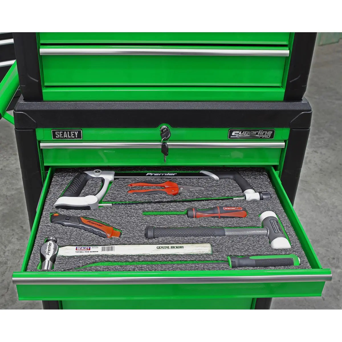 Sealey Easy Peel Shadow Foam® Green/Black 1200 x 550 x 30mm