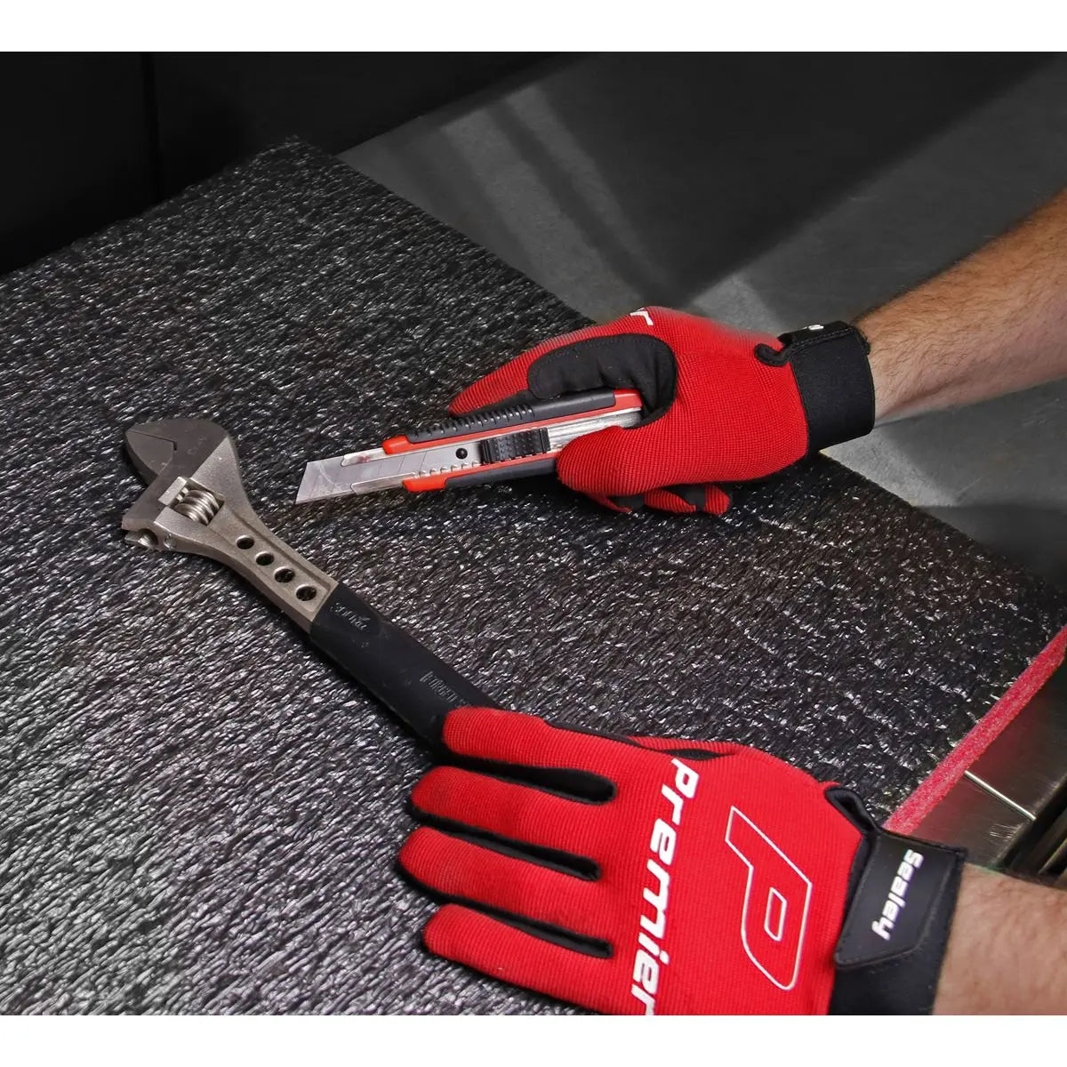 Sealey Easy Peel Shadow Foam® Red/Black 1200 x 550 x 30mm