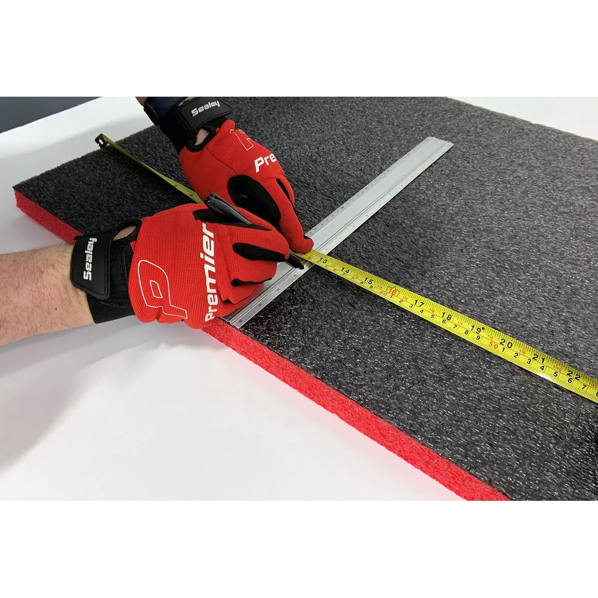 Sealey Easy Peel Shadow Foam® Red/Black 50mm - Pack of 3