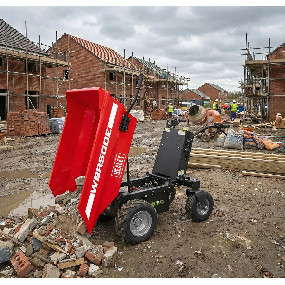 Sealey Electric Mini Dumper 500kg Capacity White Rose Tools