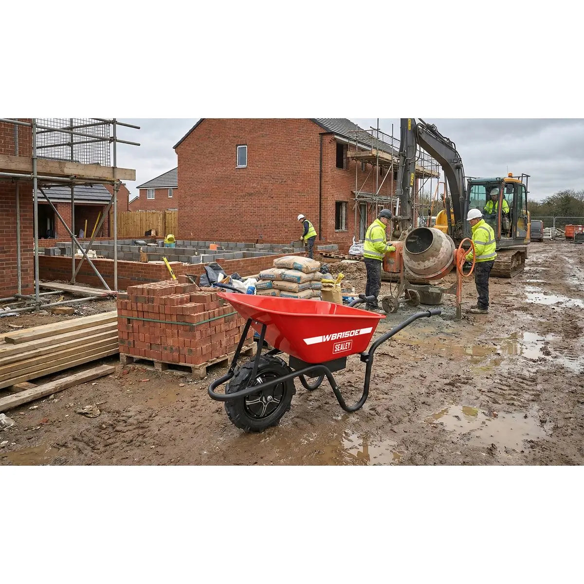 Sealey Electric Wheelbarrow 150kg Capacity White Rose Tools