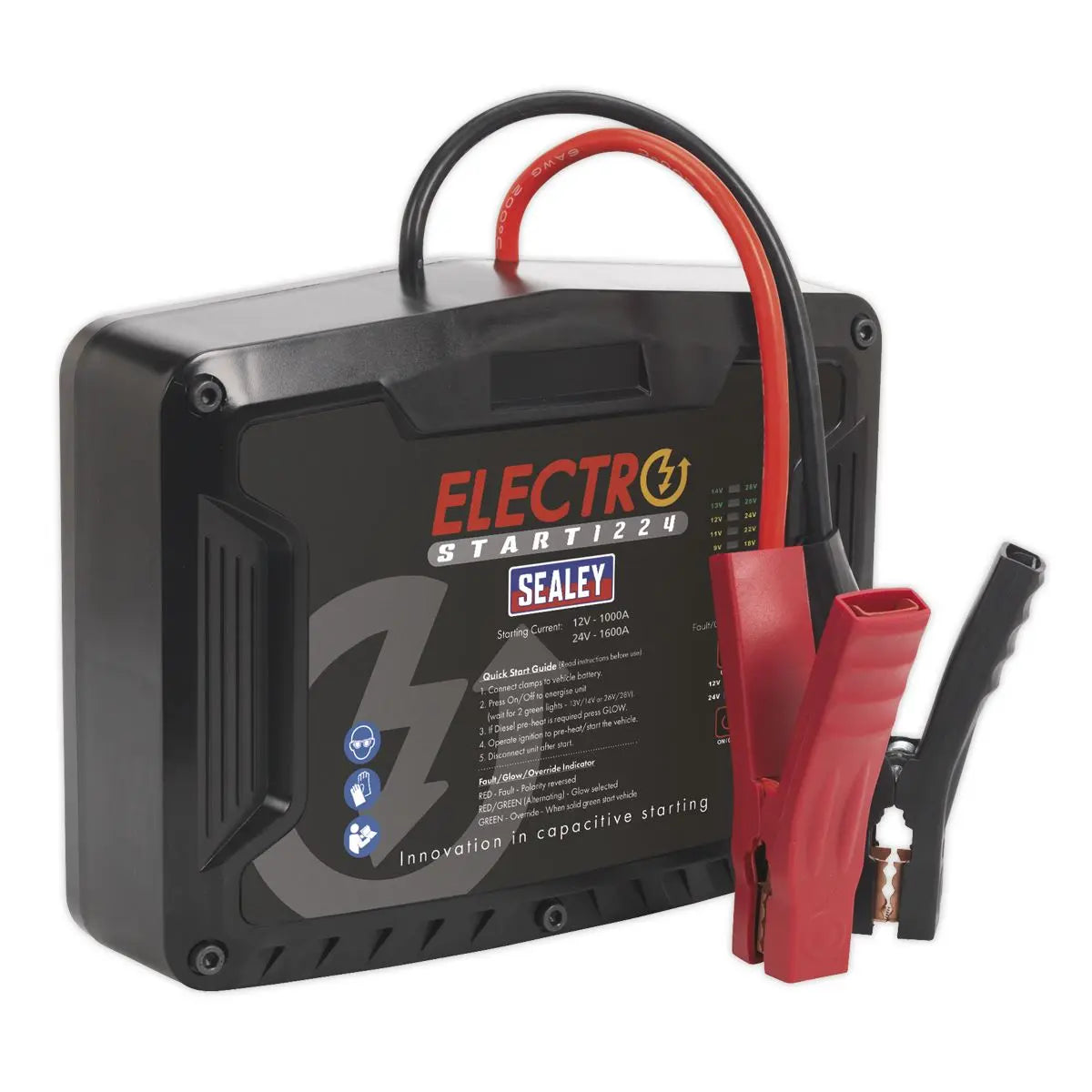 Sealey ElectroStart® Batteryless Power Start 1000/1600A 12/24V