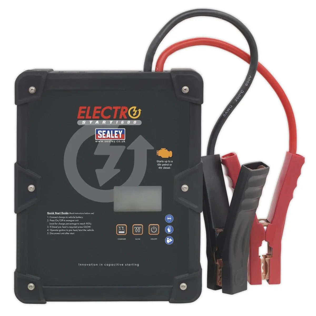 Sealey ElectroStart® Batteryless Power Start 1600A 12V