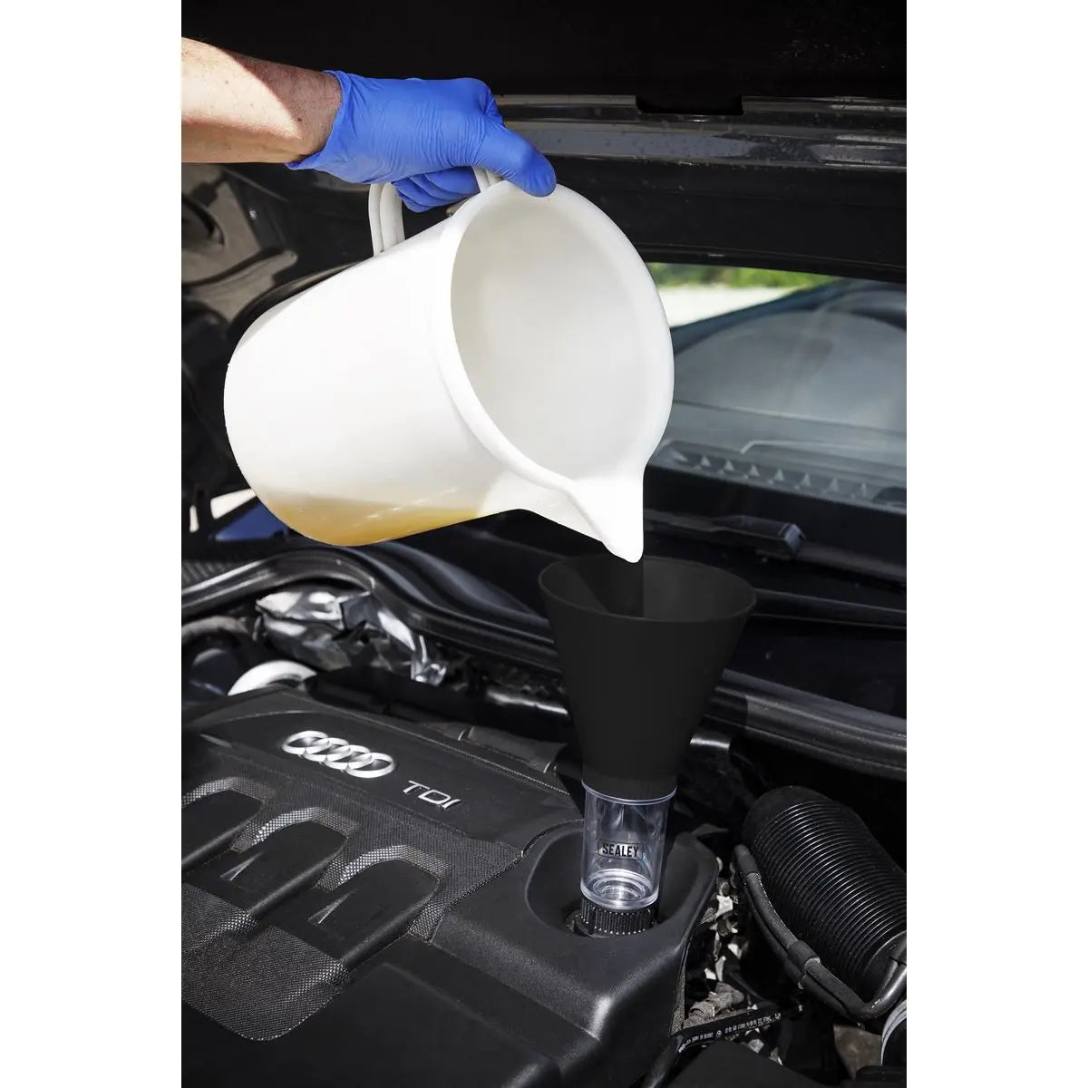 Sealey Engine Oil Funnel Set 5pc - Audi, Seat, Skoda, Volkswagen