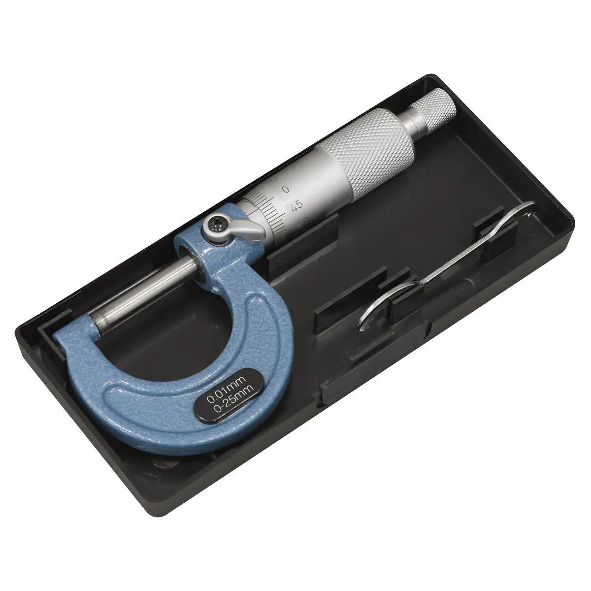 Sealey External Micrometer 0-25mm White Rose Tools