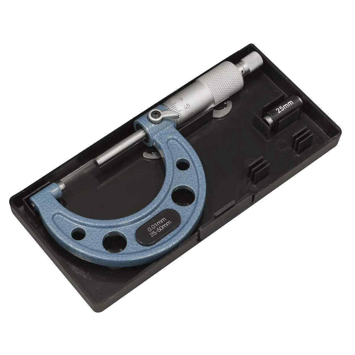 Sealey External Micrometer 25-50mm White Rose Tools