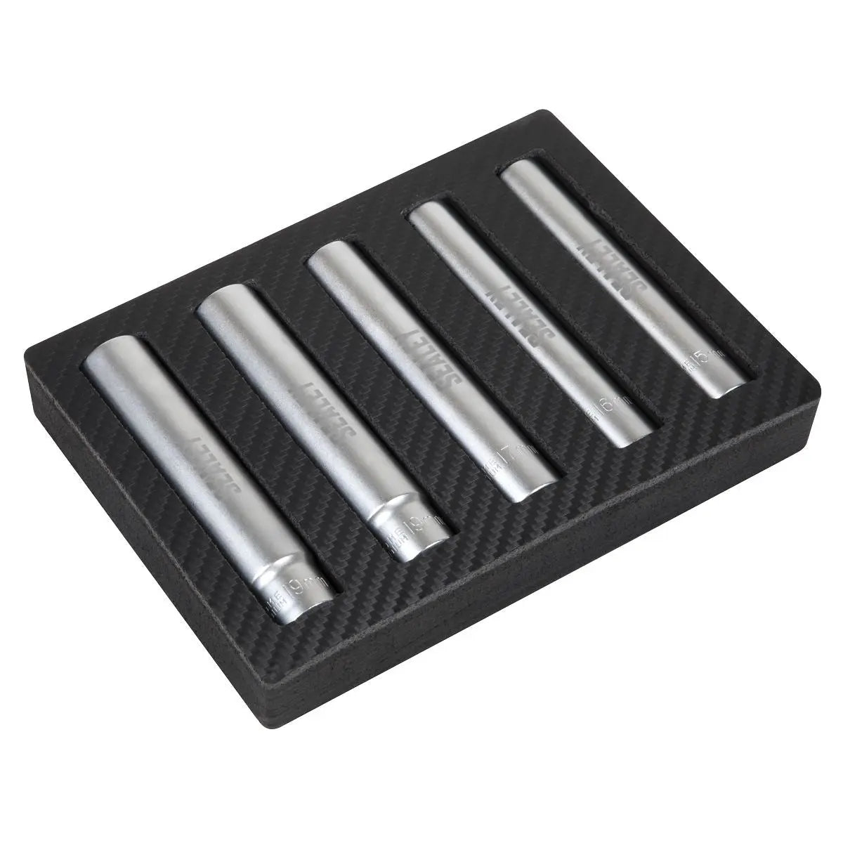 Sealey Extra-Deep Socket Set 1/2”Sq Drive 5pc White Rose Tools
