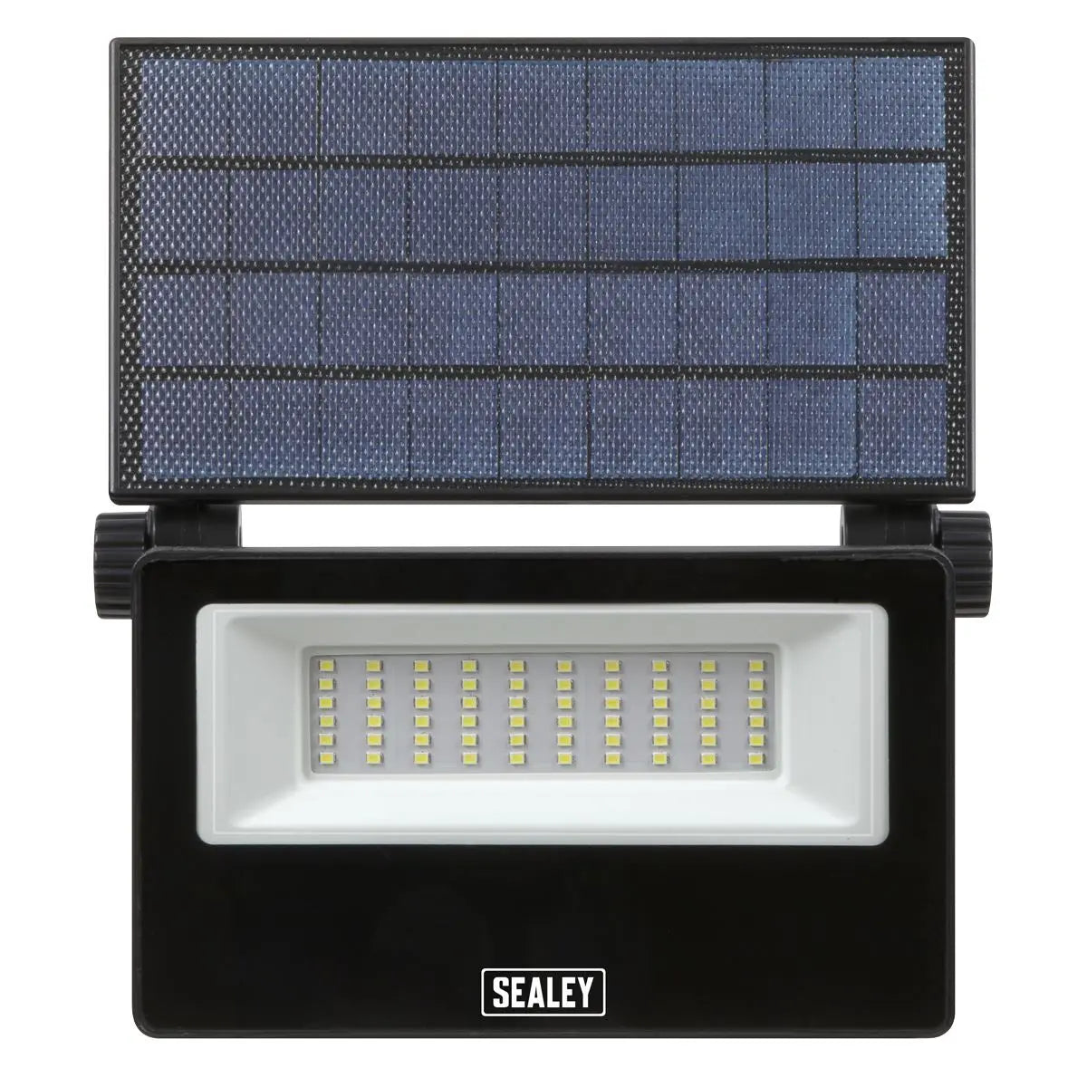 Sealey Extra-Slim Solar Floodlight with Wall Bracket 30W SMD LED White Rose Tools