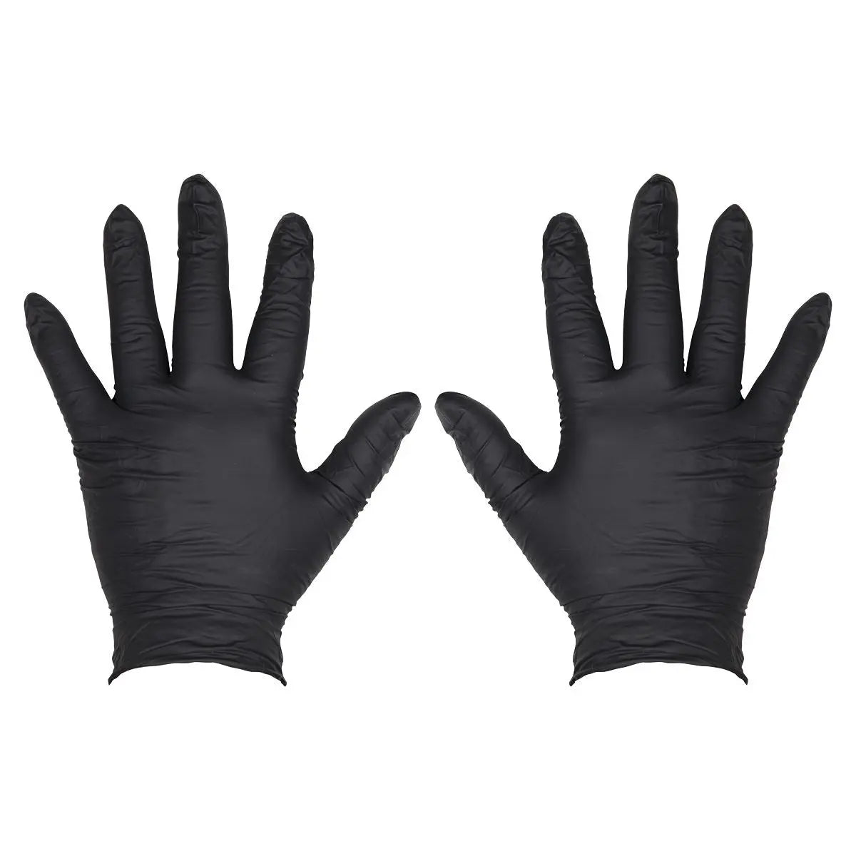 Sealey Extra Thick Powder-Free Disposable Nitrile Gloves, Large - Pack of 100 White Rose Tools