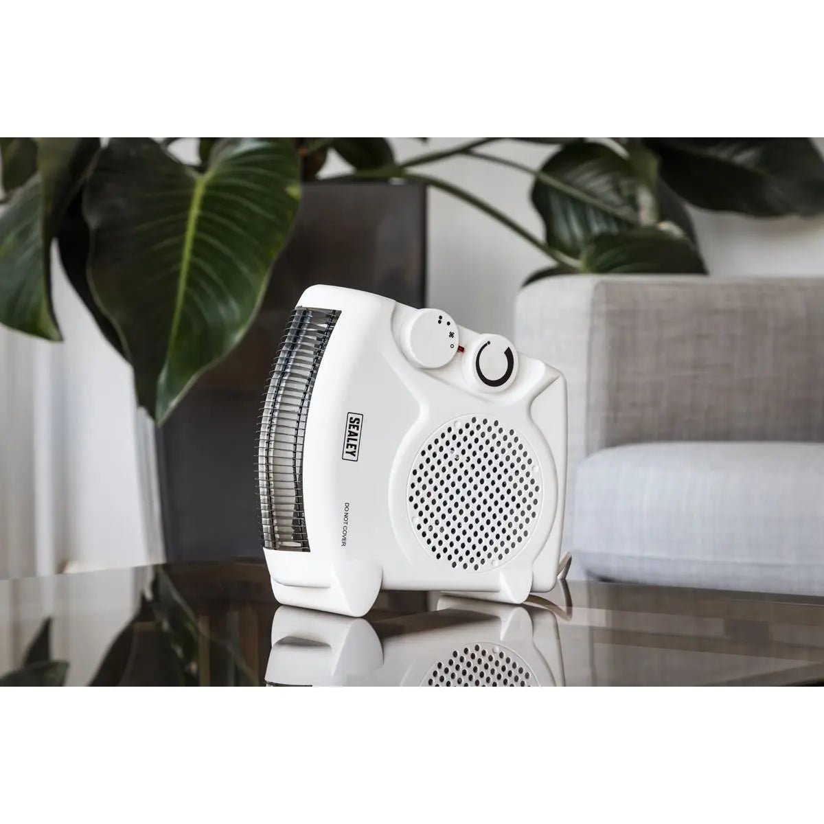 Sealey Fan Heater 2000W/230V 2 Heat Settings & Thermostat