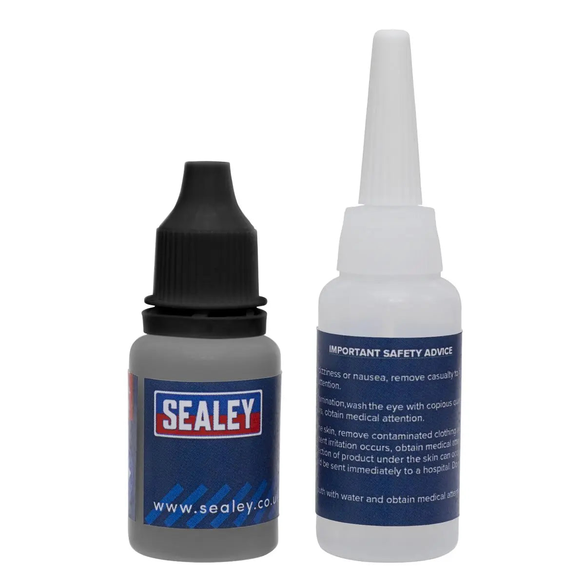 Sealey Fast Fix Filler and Adhesive Two Part Repair System Black