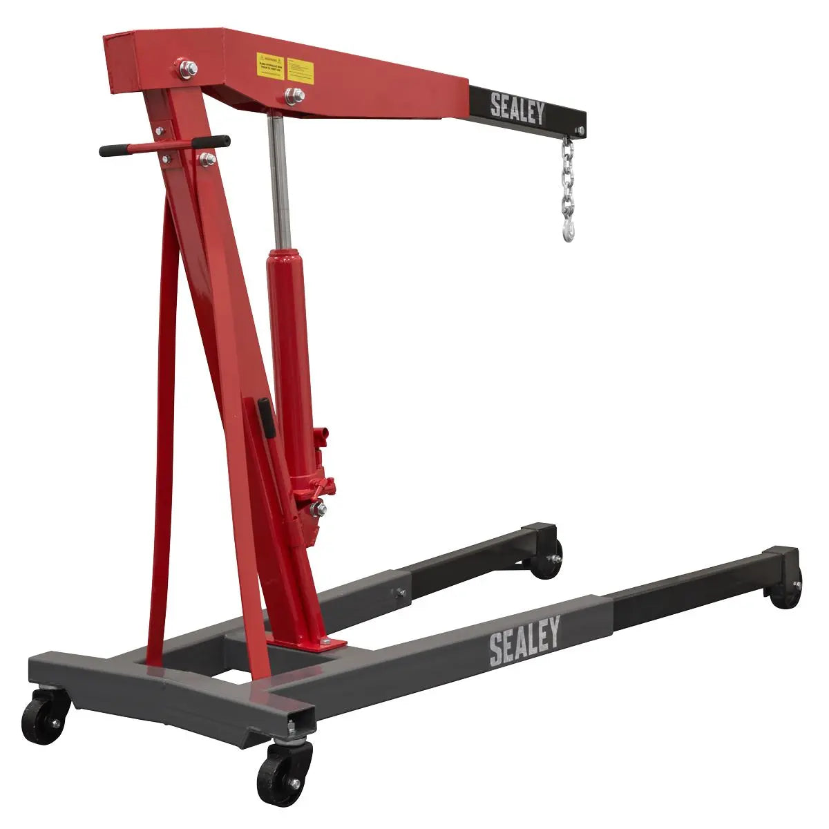 Sealey Fixed Frame Engine Crane with Extendable Legs 3 Tonne White Rose Tools