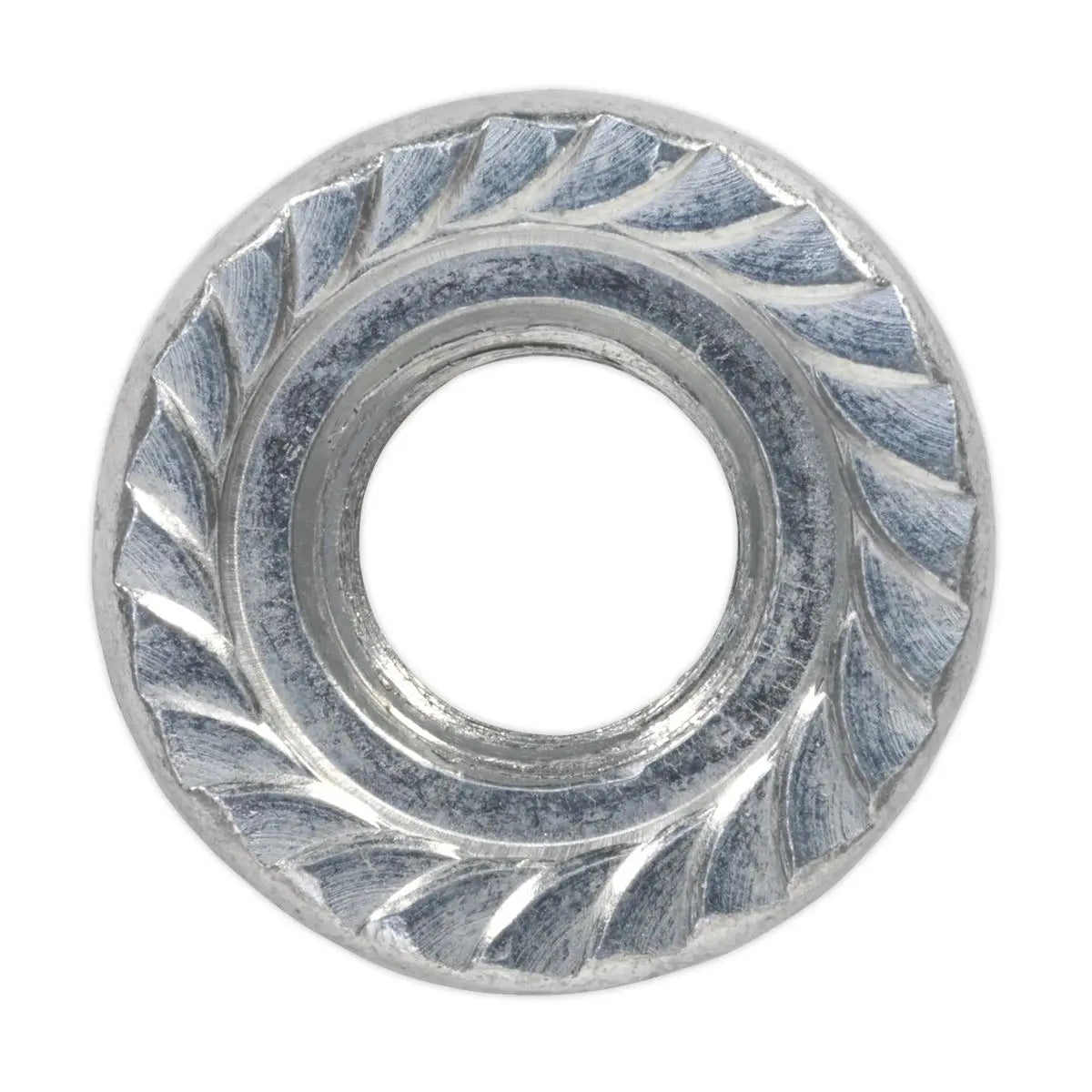 Sealey Flange Nut Serrated M12 Zinc Pack of 50