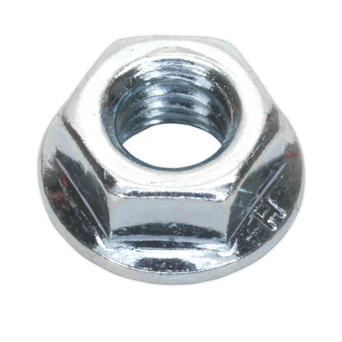 Sealey Flange Nut Serrated M6 Zinc Pack of 100