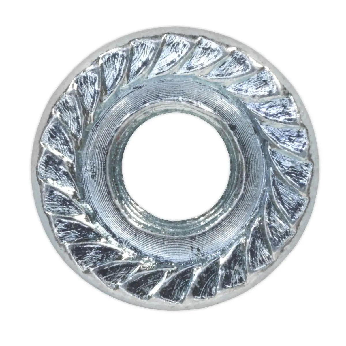Sealey Flange Nut Serrated M6 Zinc Pack of 100