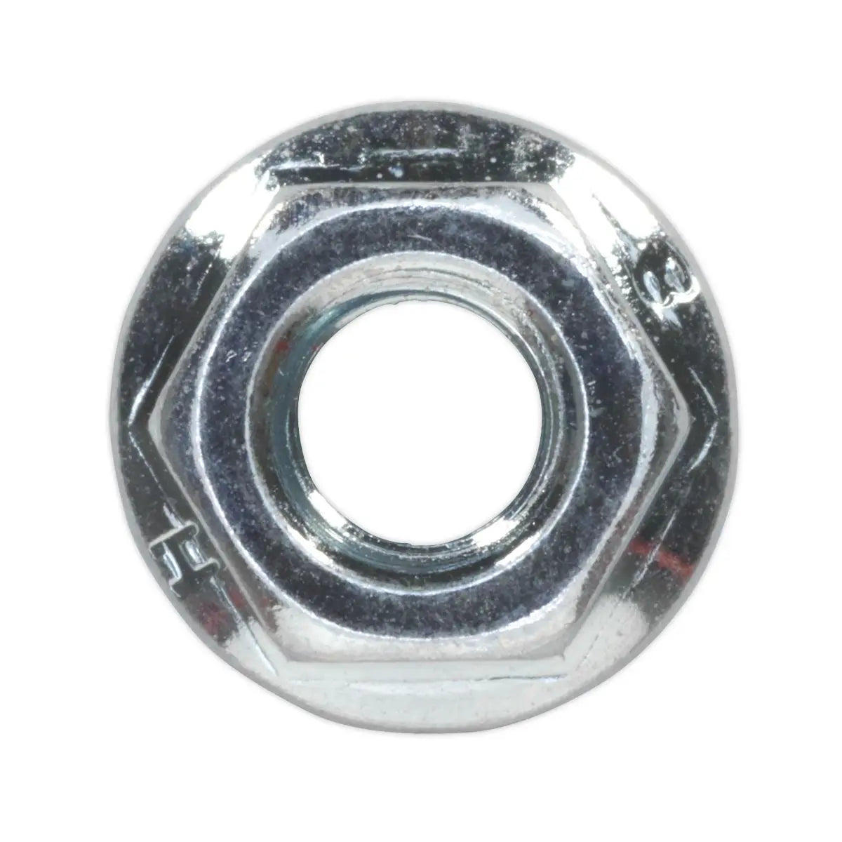 Sealey Flange Nut Serrated M6 Zinc Pack of 100