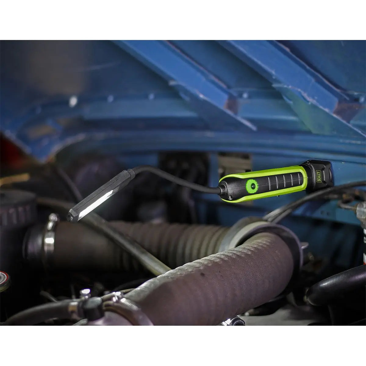 Sealey Flexi COB LED Rechargeable Inspection Lamp Magnetic Base 500 Lumens White Rose Tools