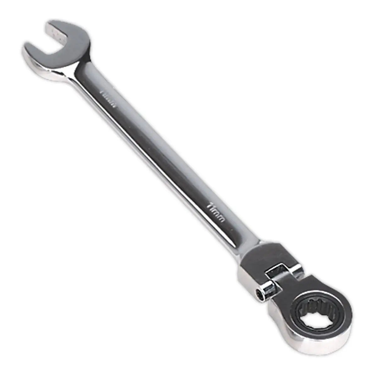 Sealey Flexi Head Ratchet Combination Spanner Open End Ring Individual