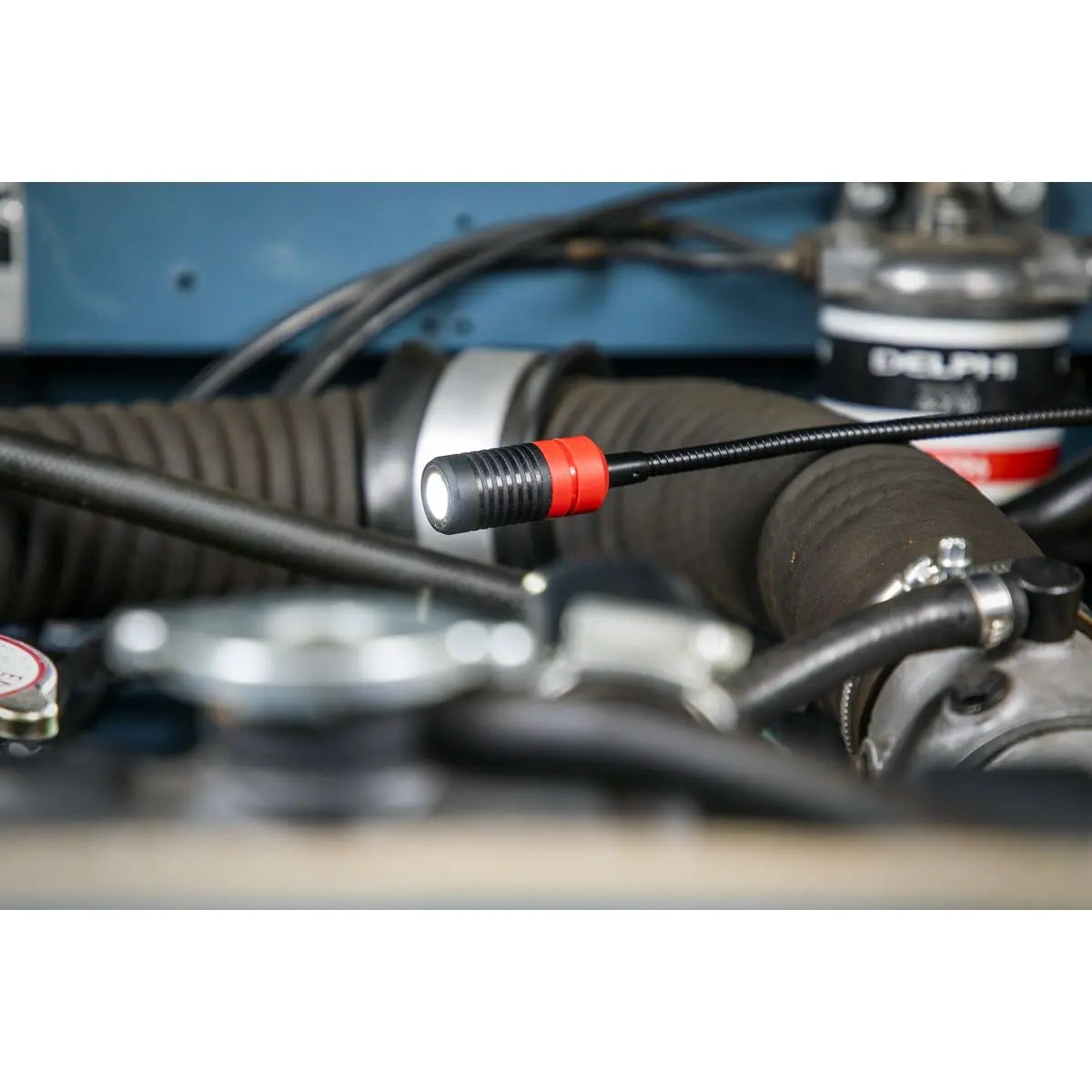 Sealey Flexi Rechargeable Magnetic Pick-Up Tool Light 3W SMD LED White Rose Tools