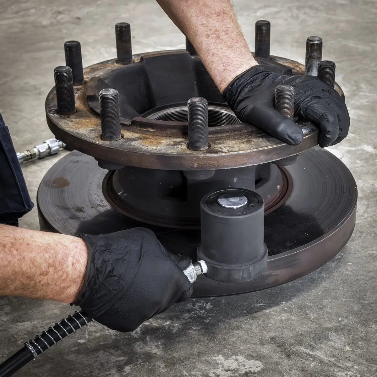 Sealey Floating Brake Disc Press Hydraulic 14 Tonne White Rose Tools