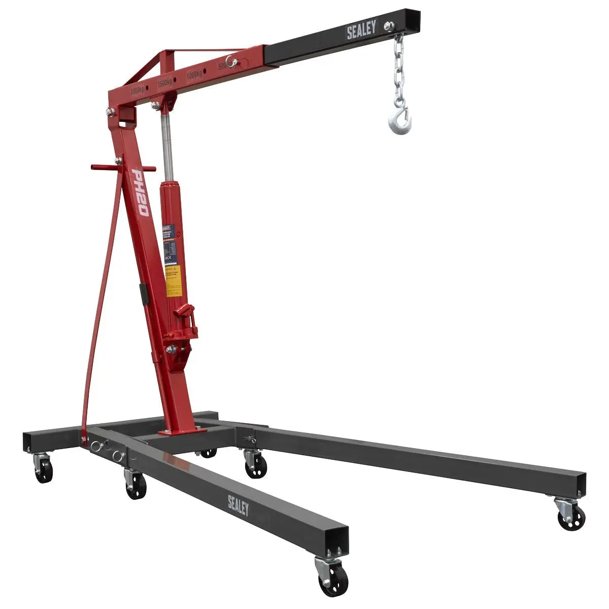 Sealey Folding Engine Crane 2 Tonne White Rose Tools