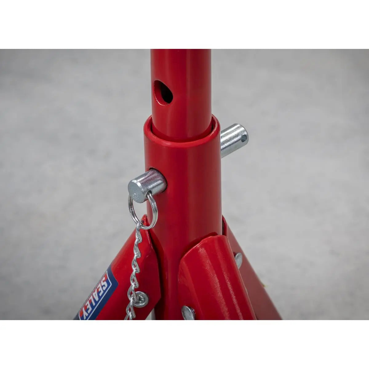 Sealey Folding Type Axle Stands (Pair) 2 Tonne Capacity per Stand White Rose Tools