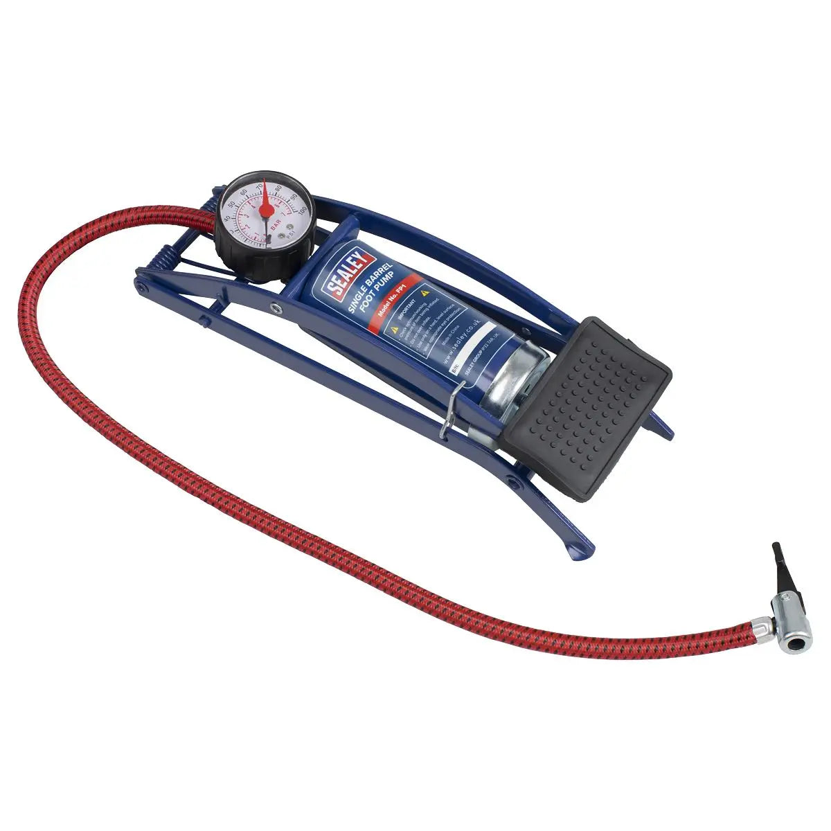 Sealey Foot Pump Single Barrel
